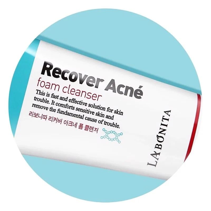 Sữa Rửa Mặt Làm Sạch Sâu, Giảm Sưng Viêm Cho Da Dầu Mụn La Bonita Recover Acne Foam Cleanser 100ml