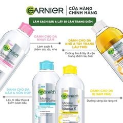 Nước Tẩy Trang Làm Sạch Sâu Garnier Micellar Cleansing Water