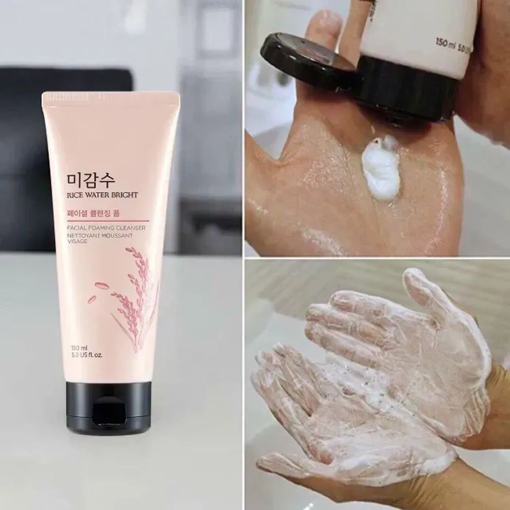 Sữa Rửa Mặt Làm Sáng Da The Face Shop Rice Water Bright Foaming Cleanser 150ml
