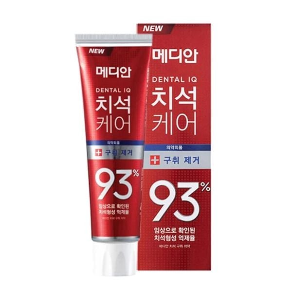 [4 MÀU] Kem Đánh Răng Giúp Trắng Răng, Giảm Ố, Loại Bỏ Mùi Hôi Median Dental IQ 93% Toothpaste 120g