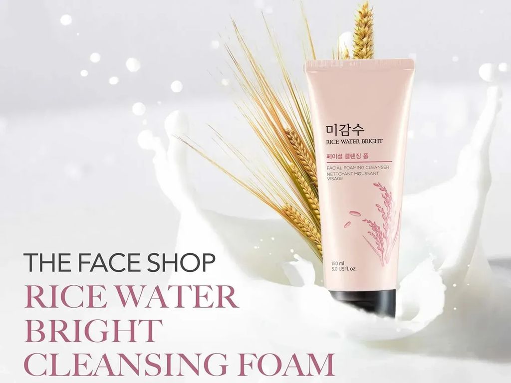 Sữa Rửa Mặt Làm Sáng Da The Face Shop Rice Water Bright Foaming Cleanser 150ml