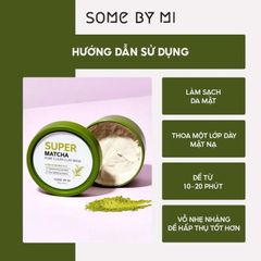 Mặt Nạ Đất Sét Trà Xanh Giúp Làm Sạch, Thu Nhỏ Lỗ Chân Lông Some By Mi Super Matcha Pore Clean Clay Mask 100g