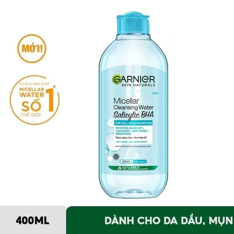 Nước Tẩy Trang Làm Sạch Sâu Garnier Micellar Cleansing Water