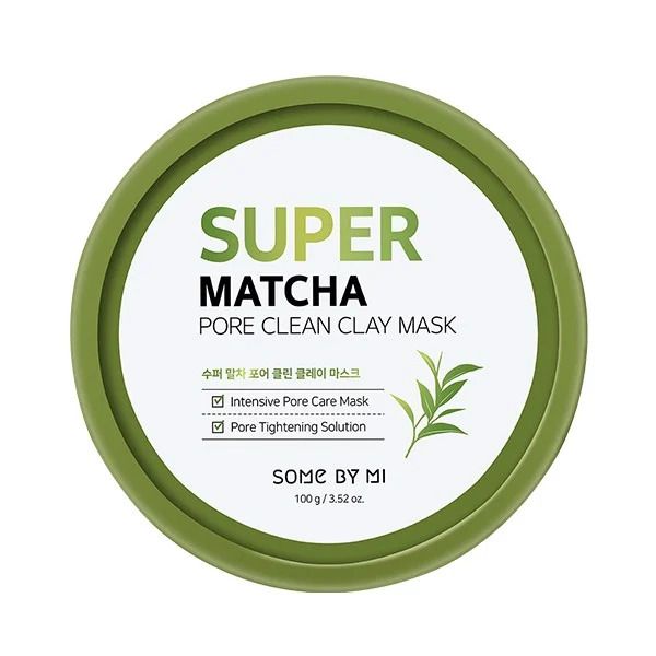 Mặt Nạ Đất Sét Trà Xanh Giúp Làm Sạch, Thu Nhỏ Lỗ Chân Lông Some By Mi Super Matcha Pore Clean Clay Mask 100g