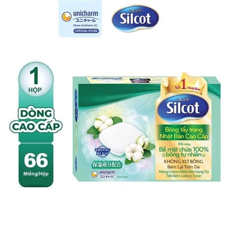 Bông Tẩy Trang Silcot Soft Touch Premium Cotton - 66 Miếng