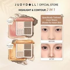 Bảng Tạo Khối/ Bắt Sáng JUDYDOLL 4 Ô Highlight & Contour
