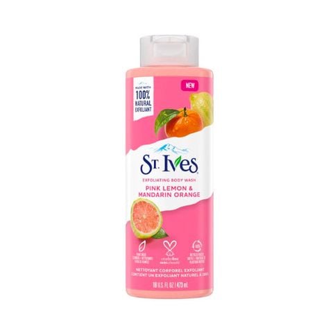 Sữa Tắm Chiết Xuất Cam Chanh Tẩy Tế Bào Chết Dịu Nhẹ St.IVES Radiant Skin Pink Lemon & Mandarin Orange Exfoliating Body Wash