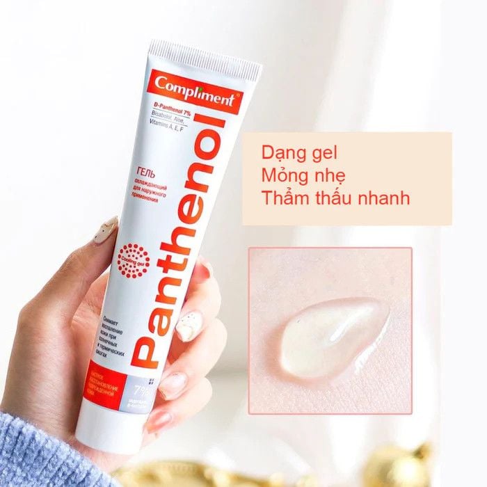 Gel Dưỡng Hỗ Trợ Phục Hồi Da COMPLIMENT Cooling Gel 7% Panthenol (B5) 75ml