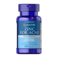 Viên Uống Kẽm Ngừa Mụn Puritan's Pride Zinc For Acne - 100 viên