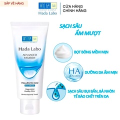 Sữa Rửa Mặt Dưỡng Ẩm Tối Ưu HADA LABO Advanced Nourish Hyaluronic Acid Cleanser 80g