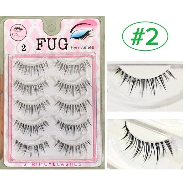 Set 5 Cặp Mi Gân Trong Siêu Tự Nhiên FUG Eyelashes - Mẫu 02