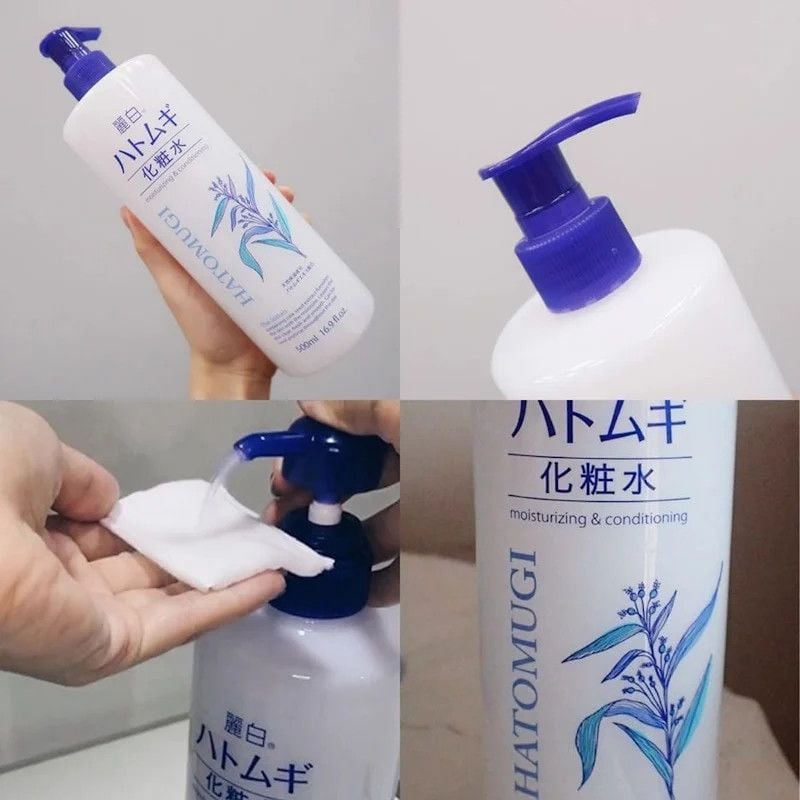 Nước Hoa Hồng Cân Bằng, Dưỡng Ẩm HATOMUGI Moisturizing & Conditioning The Lotion 500ml