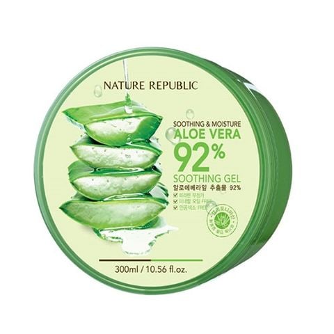 Gel Dưỡng Ẩm Chiết Xuất Lô Hội Cấp Ẩm & Làm Dịu Da Nature Republic Soothing & Moisture Aloe Vera 92% Soothing Gel 300ml