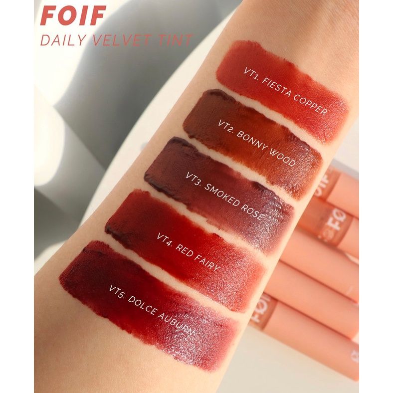 Son Kem Lì Thuần Chay, Mịn Mượt Lâu Trôi Foif  by Merzy Daily Velvet Tint