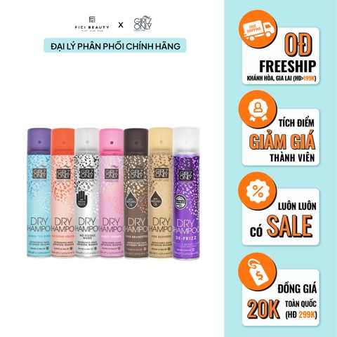 Dầu Gội Khô Girlz Only  Dry Shampoo 200ml