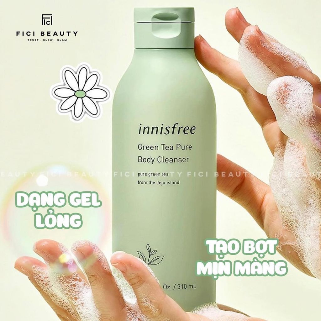 Sữa Tắm Trắng Sáng, Mềm Mịn Da Innisfree Body Cleanser 310ml