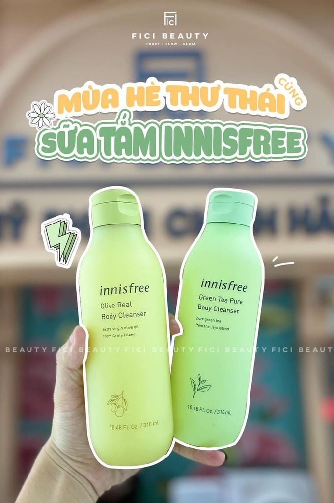 Sữa Tắm Trắng Sáng, Mềm Mịn Da Innisfree Body Cleanser 310ml