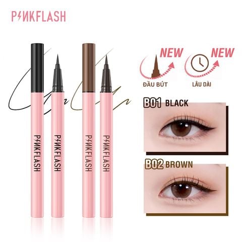 Bút Kẻ Mắt Nước Chống Nước, Nhanh Khô Lâu TrôI Pinkflash Waterproof Easy Eyeliner PFE01