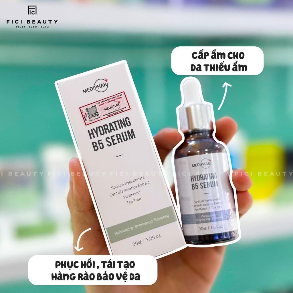 Tinh Chất Dưỡng Ẩm, Cấp Nước, Phục Hồi Da Mediphar B5 Hydrating Serum 30ml