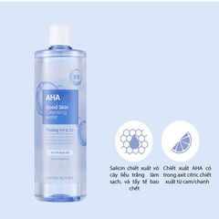 Nước Tẩy Trang Loại Bỏ Tế Bào Chết & Làm Sáng Da Nature Republic AHA Good Skin Cleansing Water - Peeling 500ml