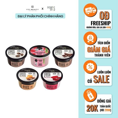 Tẩy Da Chết Toàn Thân Organic Shop Body Scrub