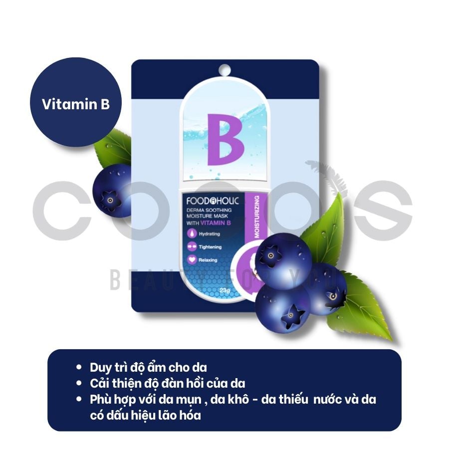 Mặt Nạ Giấy Chăm Sóc Da Toàn Diện Foodaholic Essential Mask 23g
