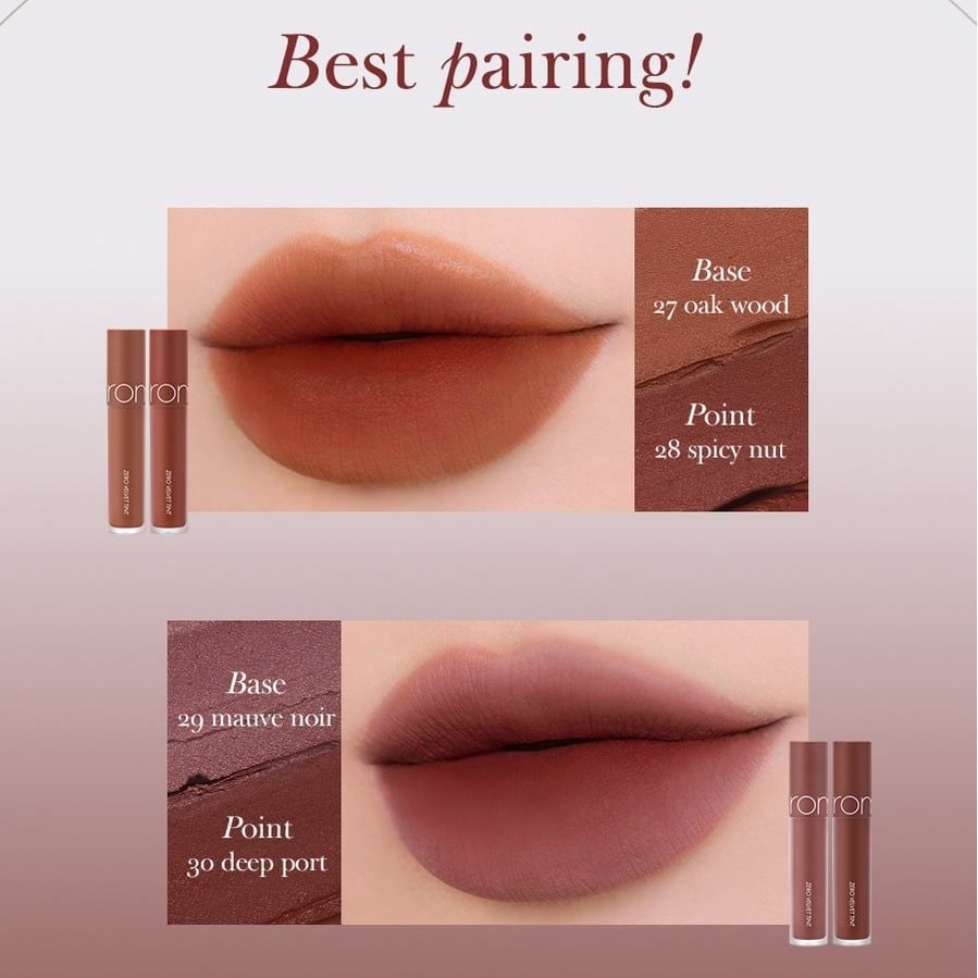 Son Kem Lì Cực Nhẹ Môi Romand Zero Velvet Tint