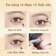 Bút phẩy mi kẻ mắt 2 đầu linh hoạt tinh tế tự nhiên VEECCI