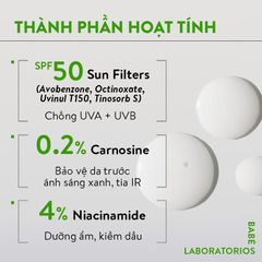 Kem Chống Nắng BABE Super Fluid Mattifying Sunscreen SPF 50 phổ rộng, kiểm soát dầu 50ml
