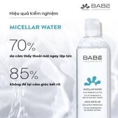 Nước Tẩy Trang Làm Sạch Cho Da Nhạy Cảm BABE Essentials Prebiotic Micellar Water 400ml