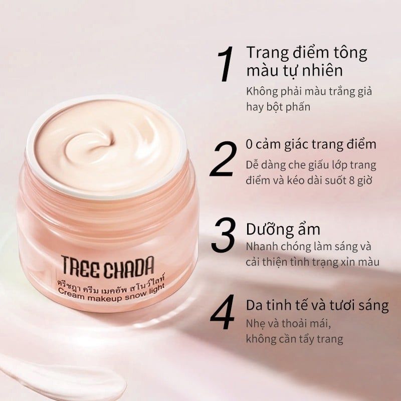 Kem Trang Điểm Và Dưỡng Da Khi Make Up Treechada