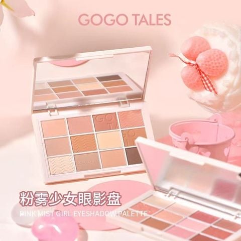 Bảng Phấn Mắt 12 Ô Gogo Tales Pink Mist Girl Eyeshadow Palette 19gr