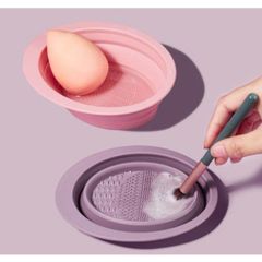 Chậu Làm Sạch Cọ Trang Điểm Bằng Silicone Jary