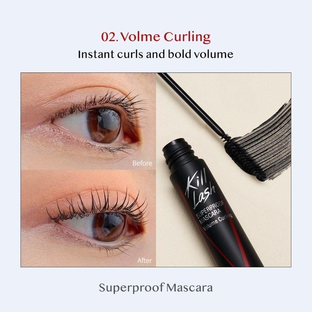 Mascara Clio Kill Lash Superproof - Chống Nước, Cong Và Dài Mi