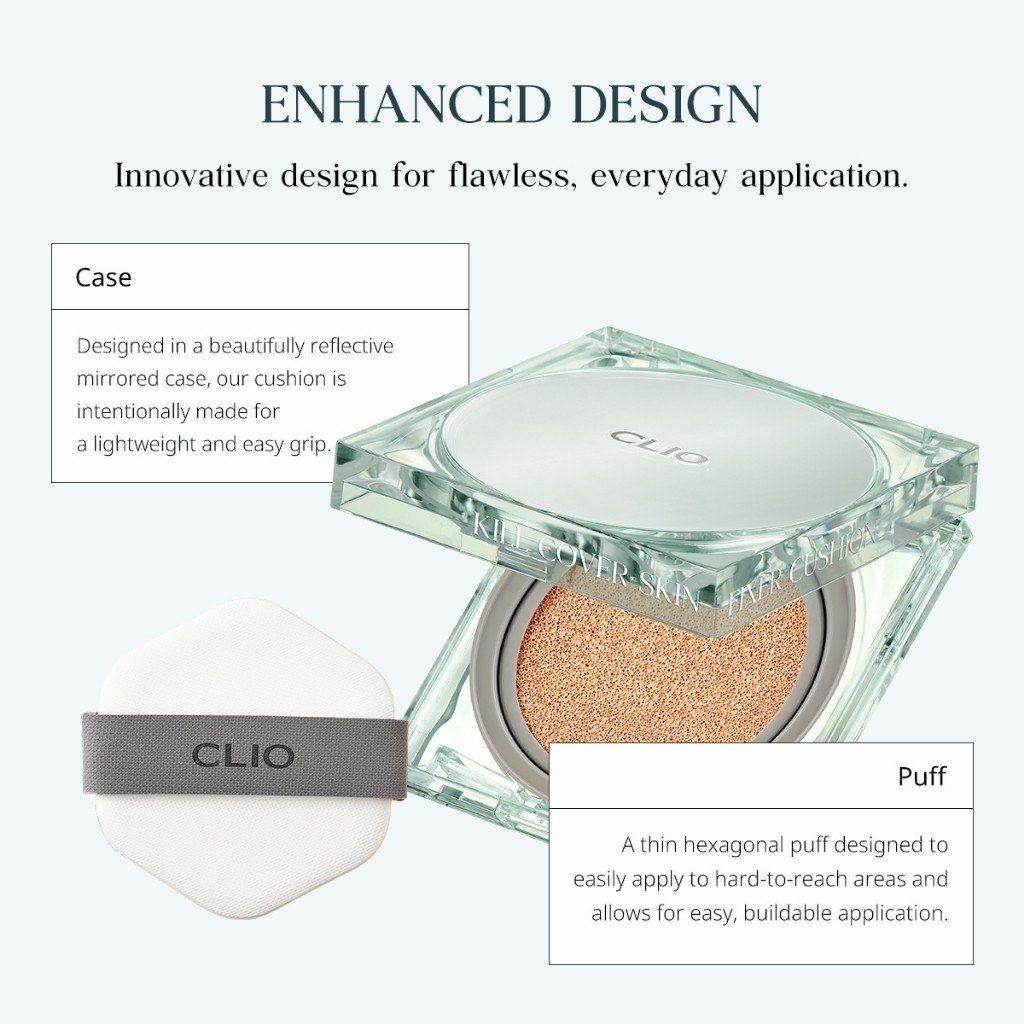 Phấn Nước Clio Kill Cover Skin Fixer Cushion SPF50+ PA+++(kèm 1 lõi Refill - hộp nhựa)