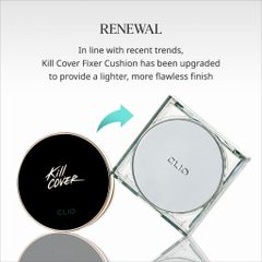 Phấn Nước Clio Kill Cover Skin Fixer Cushion SPF50+ PA+++(kèm 1 lõi Refill - hộp nhựa)