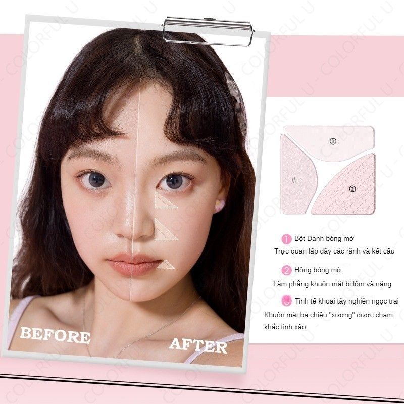 Phấn Bắt Sáng Highlight 3 ô VEECCI 7.5g