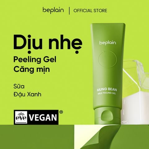Gel Tẩy Da Chết Thuần Chay Chiết Xuất Sữa Đậu Xanh Beplain Mung Bean Milk Peeling Gel