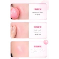 Má hồng kem quả trứng Romand Juicy Roll Cheek