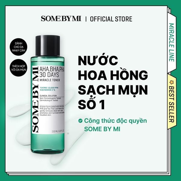 Toner Some By Mi AHA-BHA-PHA Cho Da Mụn 150ml