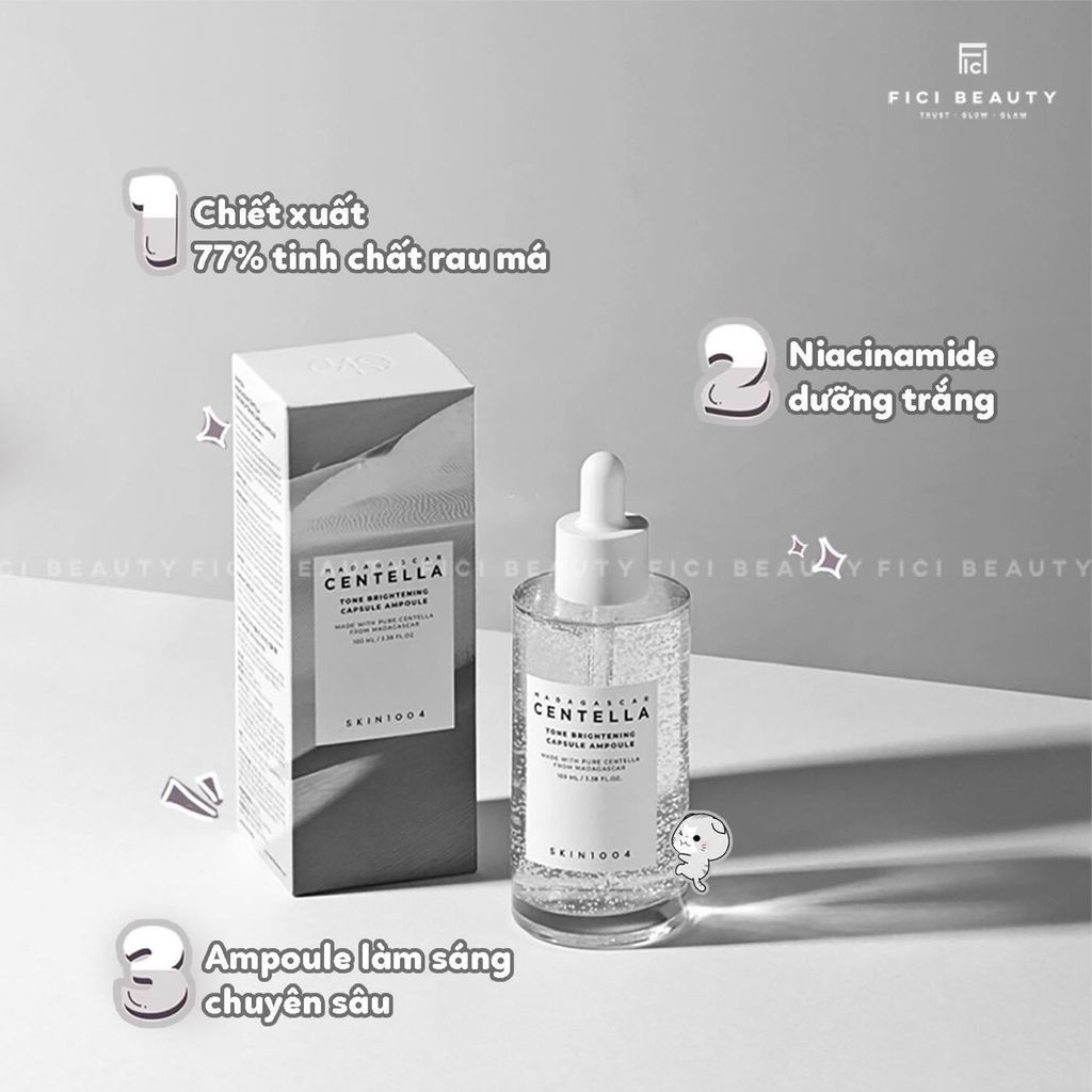 Tinh Chất Dưỡng Trắng Da Chuyên Sâu, An Toàn Cho Da Nhạy Cảm Skin1004 Tone Brightening Capsule Ampoule 100ml