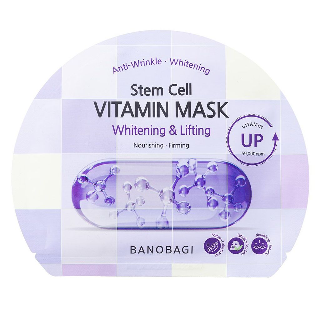 Mặt Nạ Dưỡng Sáng, Hỗ Trợ Nâng Cơ Banobagi Stem Cell Vitamin Mask 30g