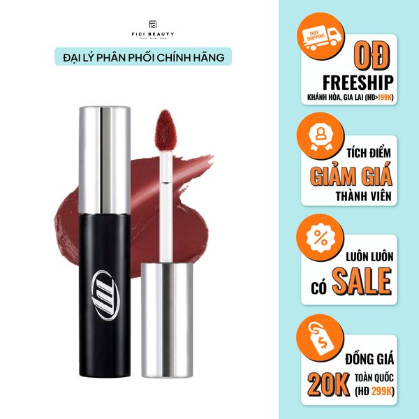 [NEW BY AI] Son Kem Lì, Mịn Mượt Nhẹ Môi, Bền Màu Merzy Cyber Mellow Tint 4g
