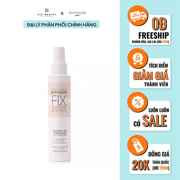 Xịt Khoá Nền Byphasse Fix Make-up Long Lasting 150ml