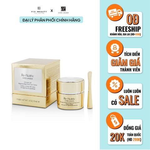 Kem Dưỡng Mắt Chống Lão Hoá Estee Lauder Re-Nutriv Ultimate Lift Regenerating Youth Eye Cream 15ml