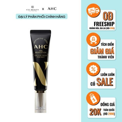 Kem Dưỡng Mắt Chống Lão Hóa Làm Sáng & Săn Chắc Da AHC Ten Revolution Real Eye Cream