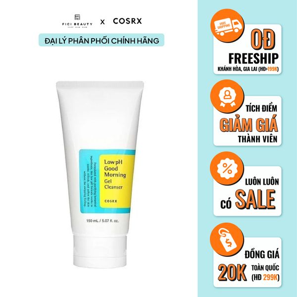 Sữa Rửa Mặt Dạng Gel Dịu Nhẹ Cosrx Low pH Good Morning Gel Cleanser