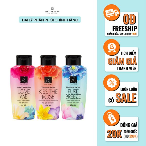 Dầu Gội Nước Hoa Elastine 170ml