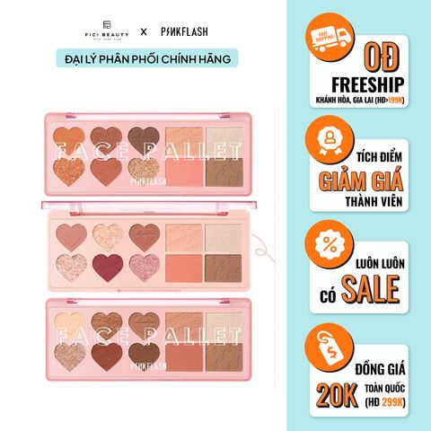 Bảng Phấn Trang Điểm Đa Năng Pinkflash Multi Face Palette PF-M02