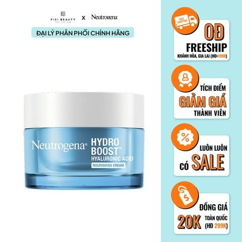 Kem Dưỡng Ẩm Cấp Nước Da Dầu & Da Hỗn Hợp Neutrogena Hydro Boost Hyaluronic Acid Water Gel 50ml